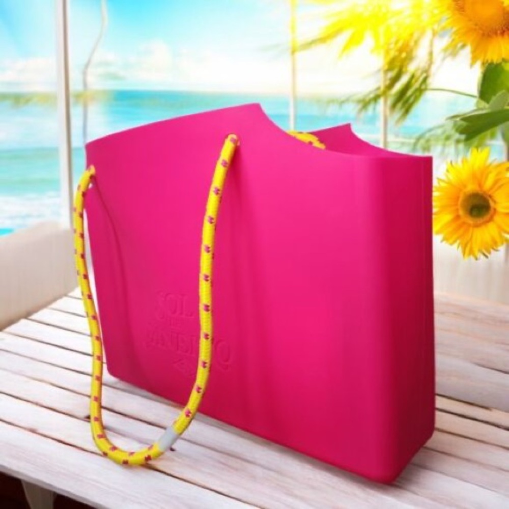 BRAND NEW - Sol De Janeiro - Beach Bag - Hot Pink Bag